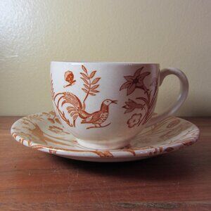 oriental garden 8 oz teacup & saucer johnson bros (W5527)